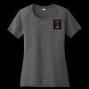 Ladies PosiCharge ® Tri Blend Wicking Scoop Neck Raglan Tee Thumbnail