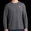 PosiCharge ® Long Sleeve Tri Blend Wicking Raglan Tee Thumbnail